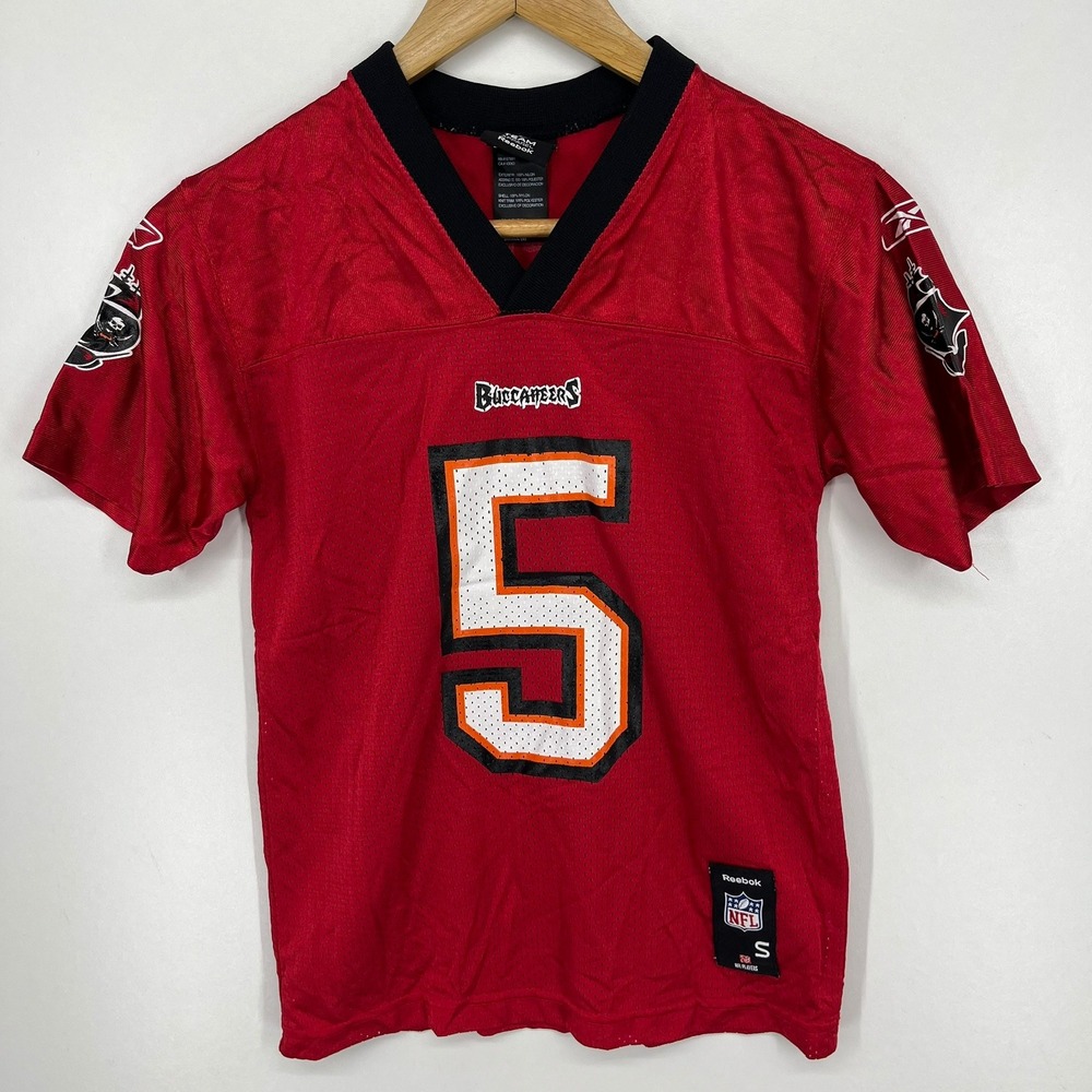 Reebok NFL Tampa‎ Bay Buccaneers Josh Freeman #5 Jersey Kids Small 8 Red Mesh